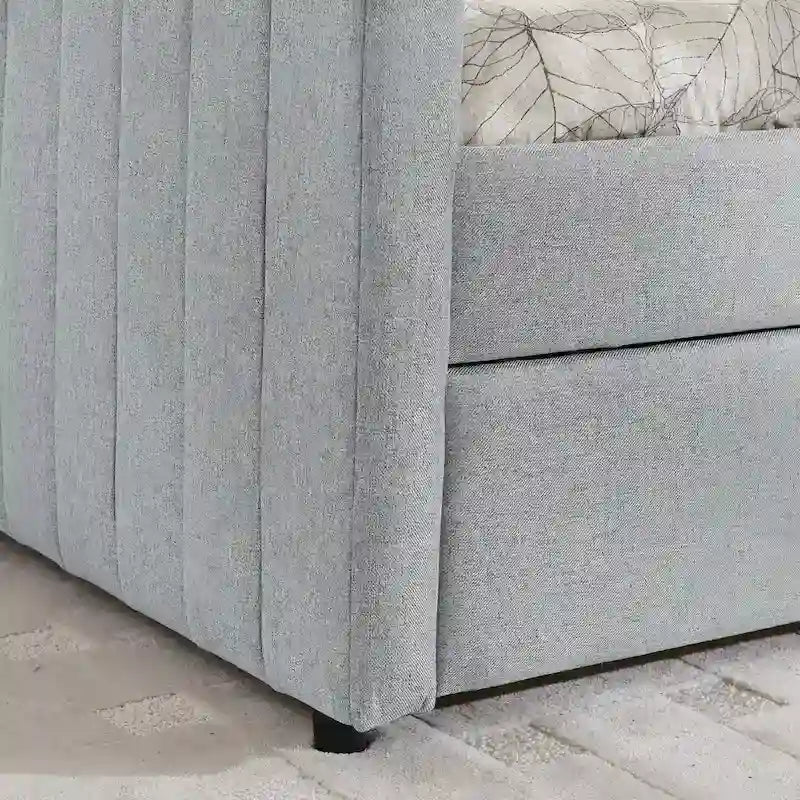 Trundle Upholstered Sofa Bed