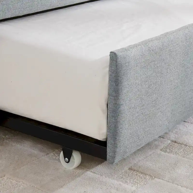 Trundle Upholstered Sofa Bed