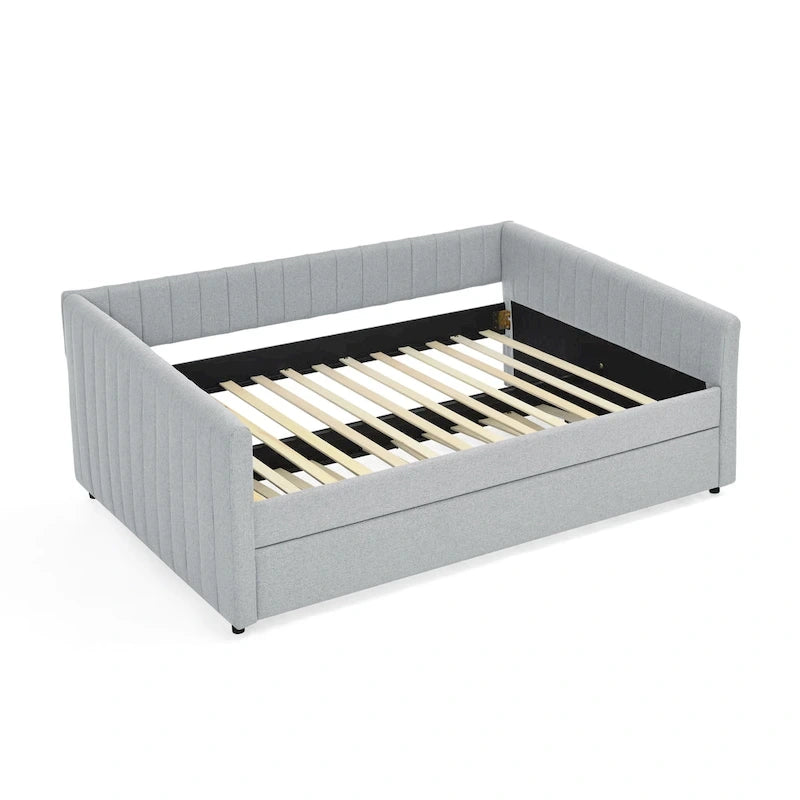 Trundle Upholstered Sofa Bed