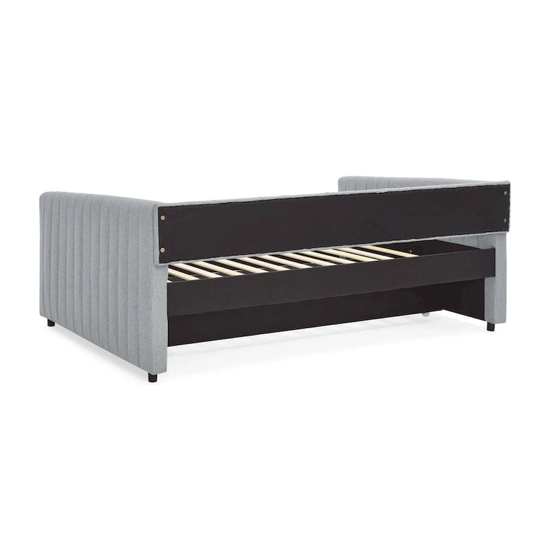 Trundle Upholstered Sofa Bed