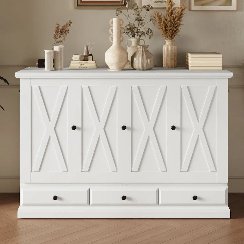 Multifunctional folding wall cabinet