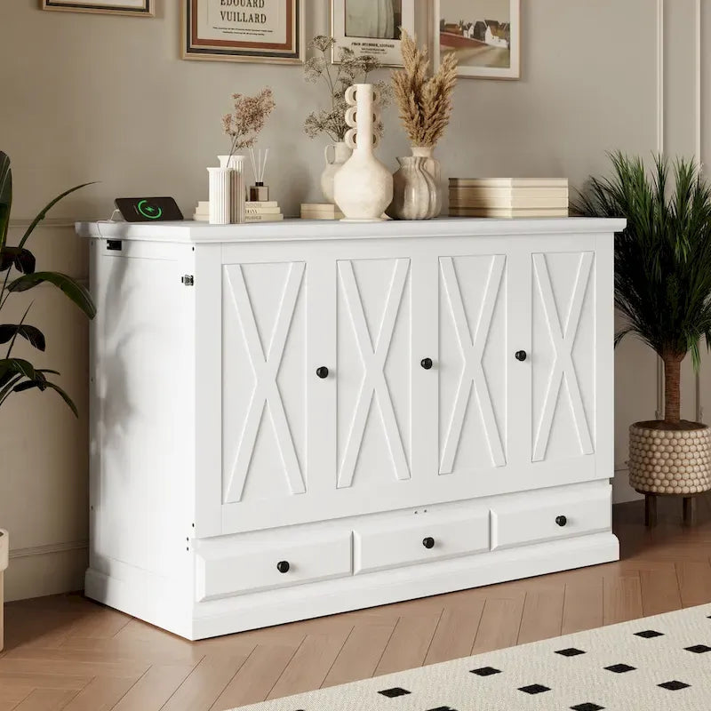 Multifunctional folding wall cabinet