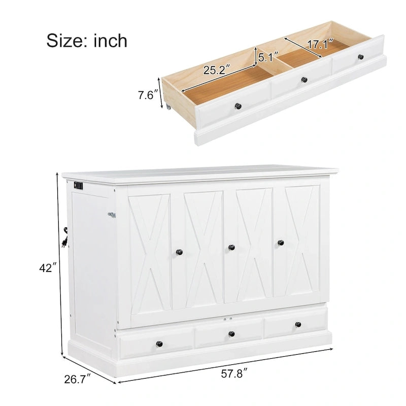 Multifunctional folding wall cabinet