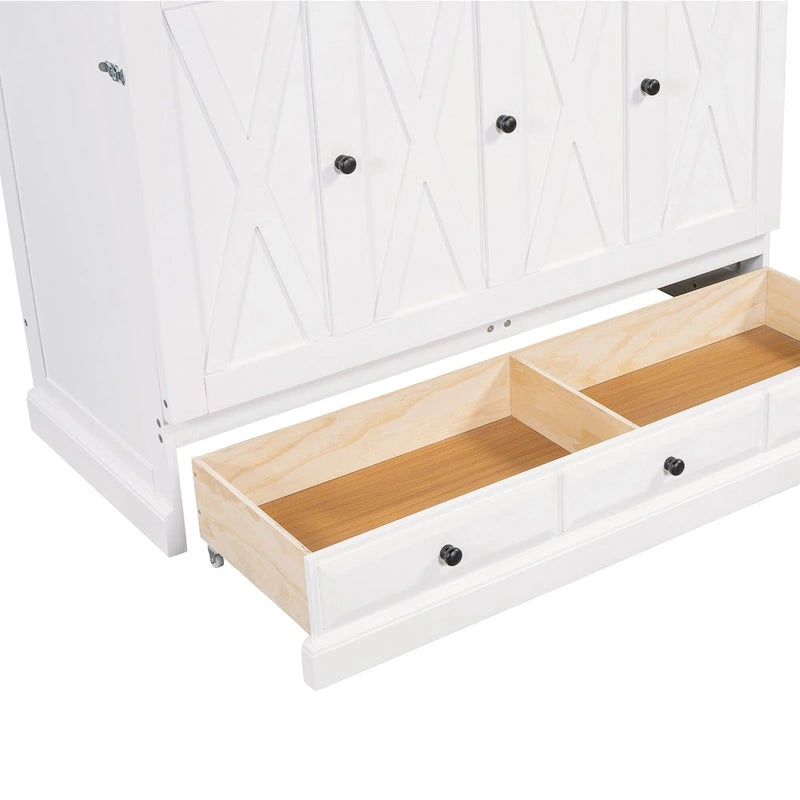 Multifunctional folding wall cabinet