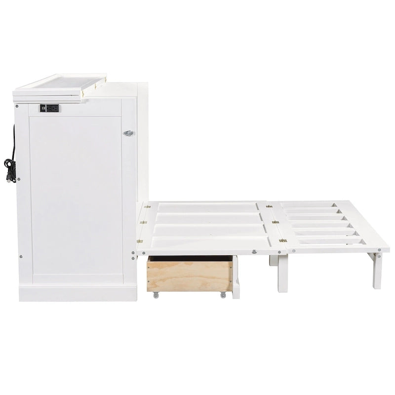 Multifunctional folding wall cabinet