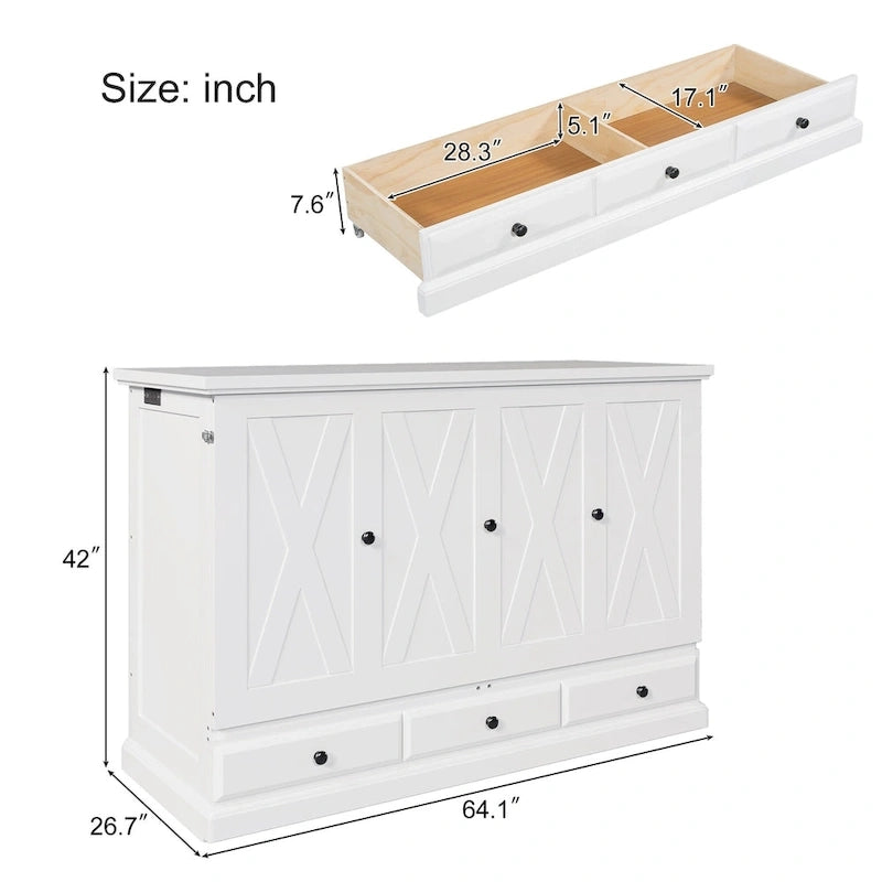 Multifunctional folding wall cabinet