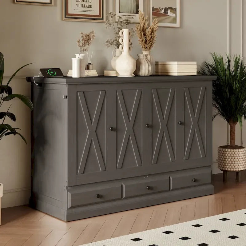 Multifunctional folding wall cabinet