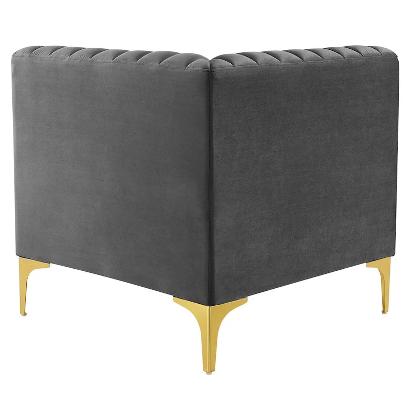 Tufted Performance Velvet Loveseat