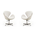 Comfort Chrome Adjustable Swivel Chair (Set of 2)
