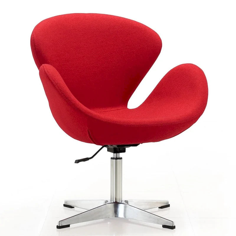 Comfort Chrome Adjustable Swivel Chair (Set of 2)