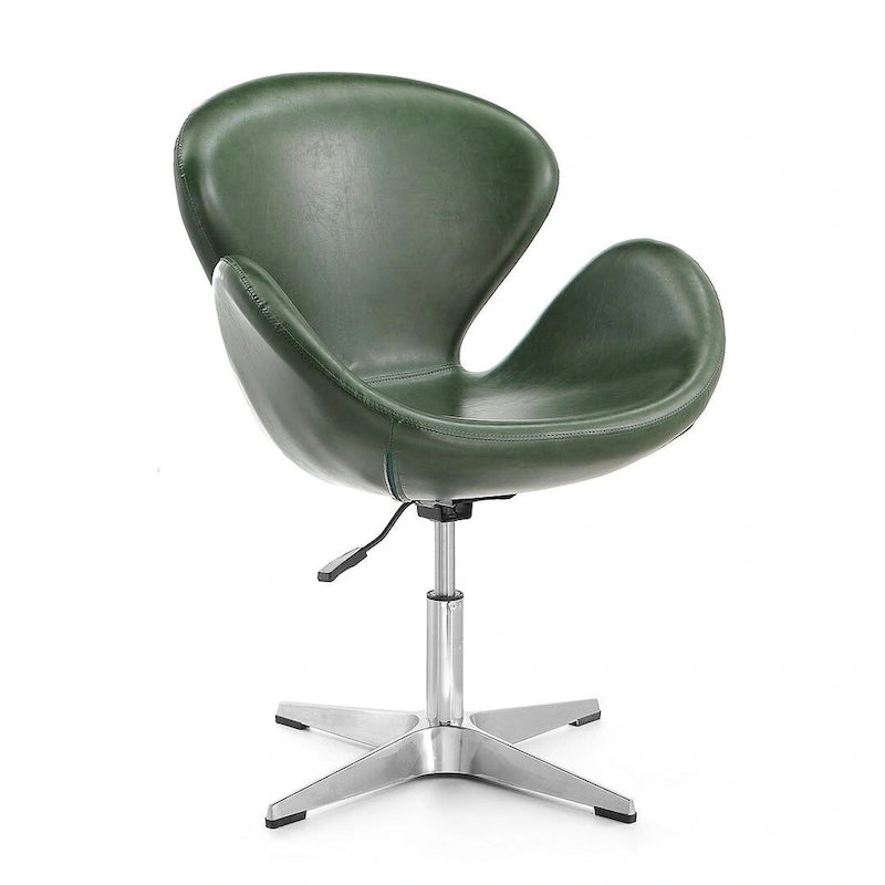 Comfort Chrome Adjustable Swivel Chair (Set of 2)