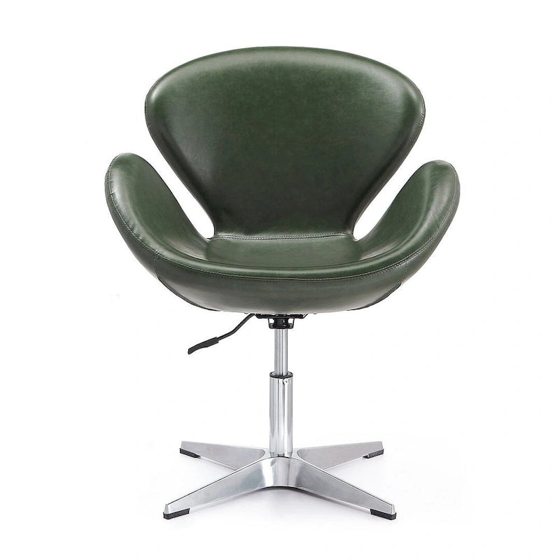 Comfort Chrome Adjustable Swivel Chair (Set of 2)