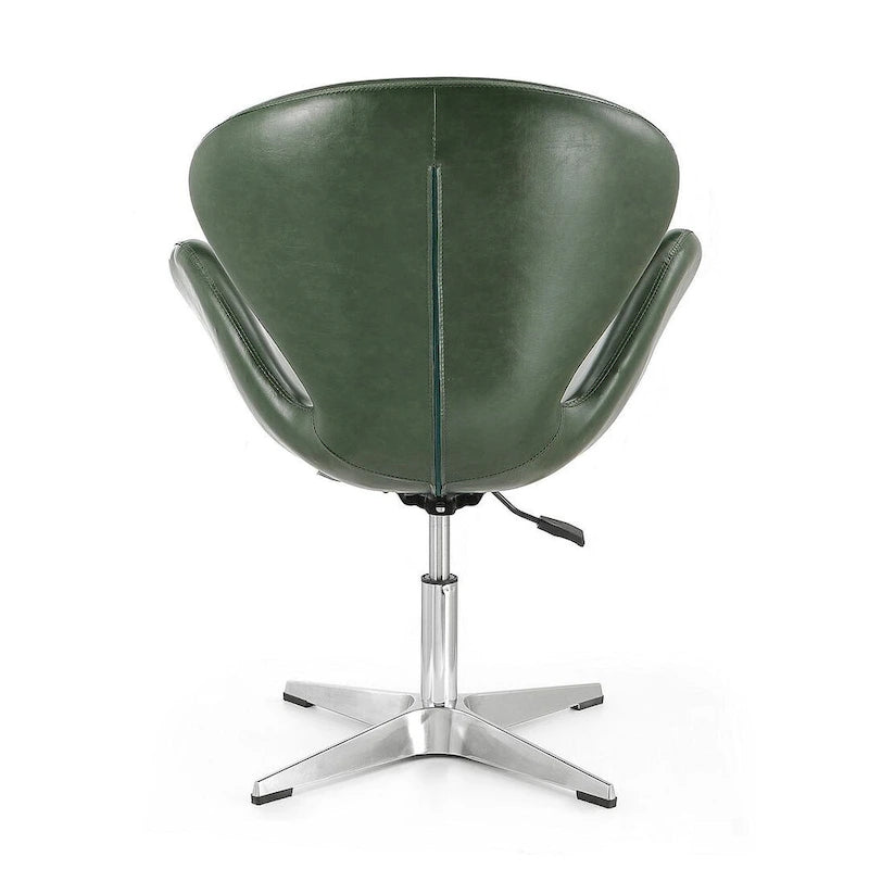 Comfort Chrome Adjustable Swivel Chair (Set of 2)