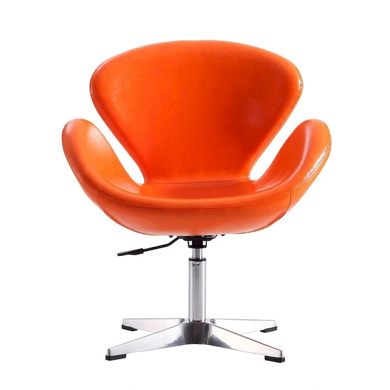Comfort Chrome Adjustable Swivel Chair (Set of 2)