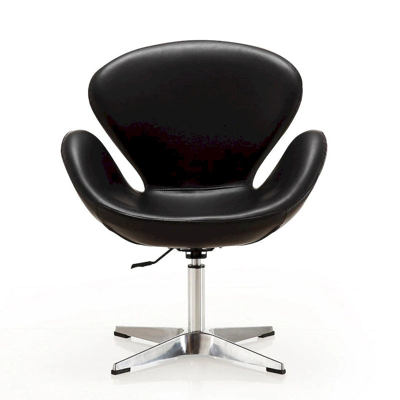 Comfort Chrome Adjustable Swivel Chair (Set of 2)