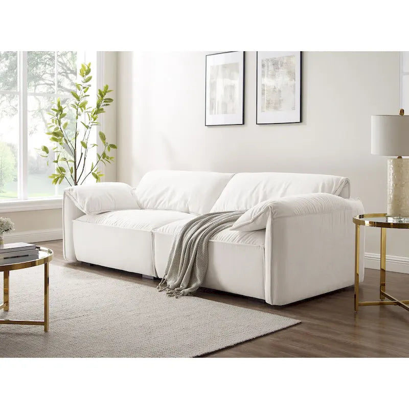 88.6 inch Modern Sofa, Leisure Couch For Gaming Room Living Room - 75' x 24'