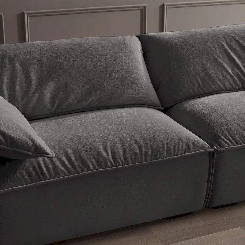 88.6 inch Modern Sofa, Leisure Couch For Gaming Room Living Room - 75' x 24'