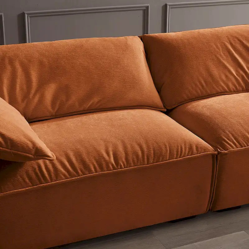 88.6 inch Modern Sofa, Leisure Couch For Gaming Room Living Room - 75' x 24'