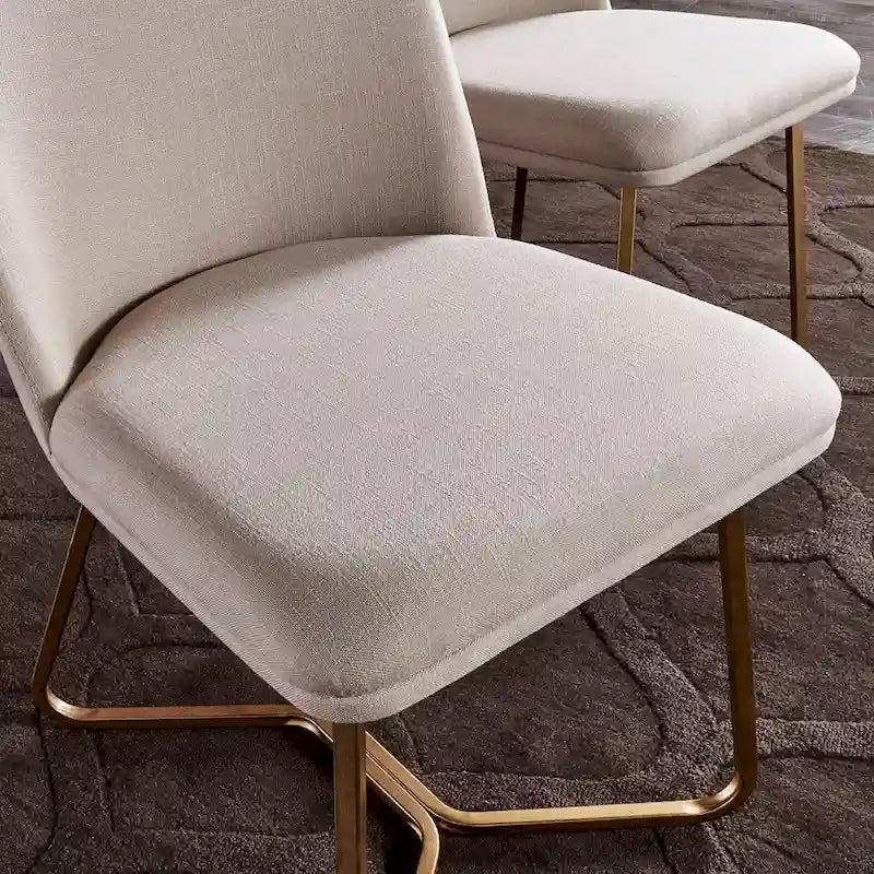 Modern Gold Metal Dining Chairs