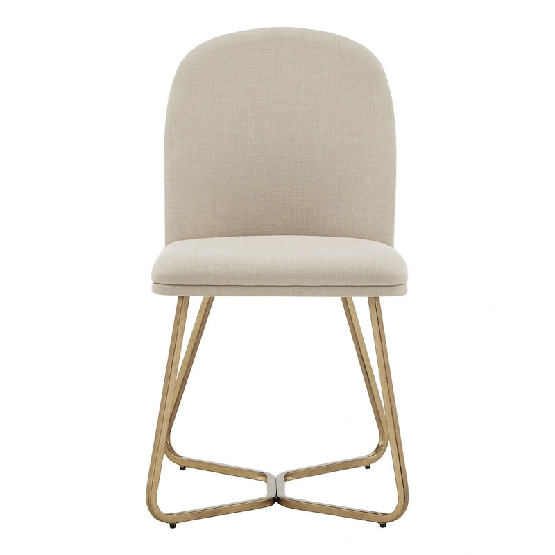 Modern Gold Metal Dining Chairs