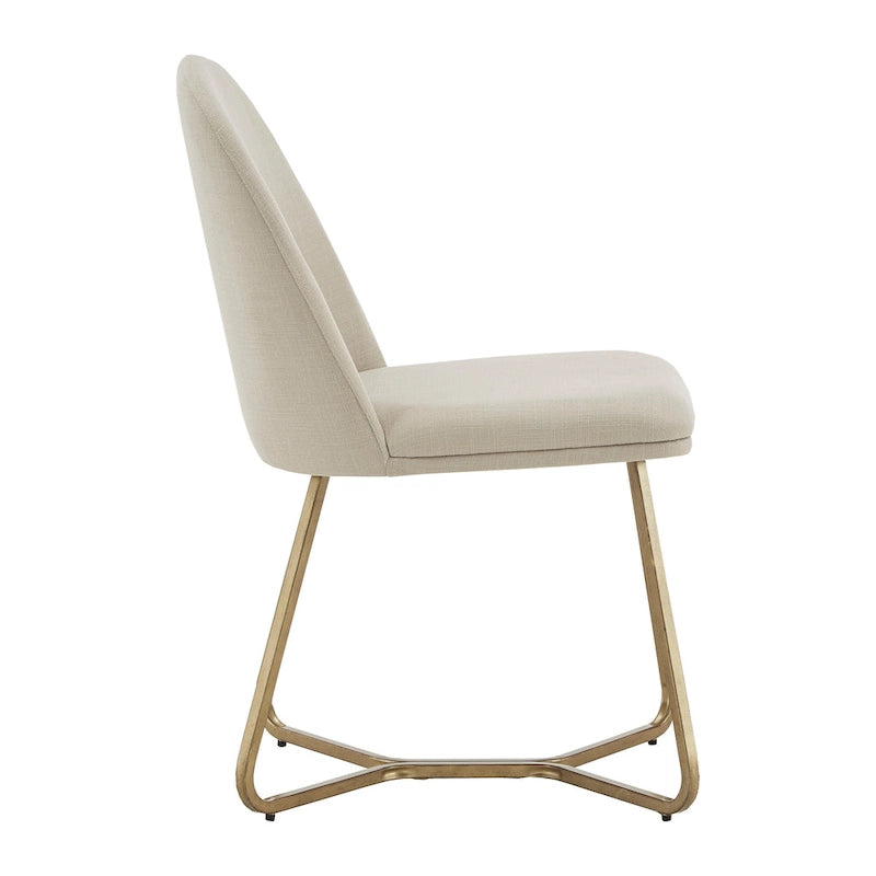 Modern Gold Metal Dining Chairs