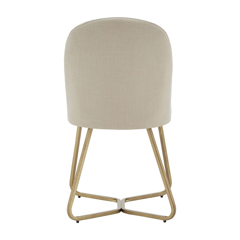 Modern Gold Metal Dining Chairs