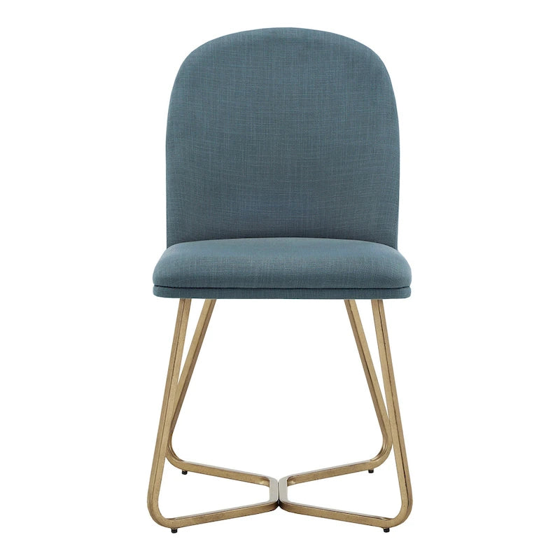 Modern Gold Metal Dining Chairs