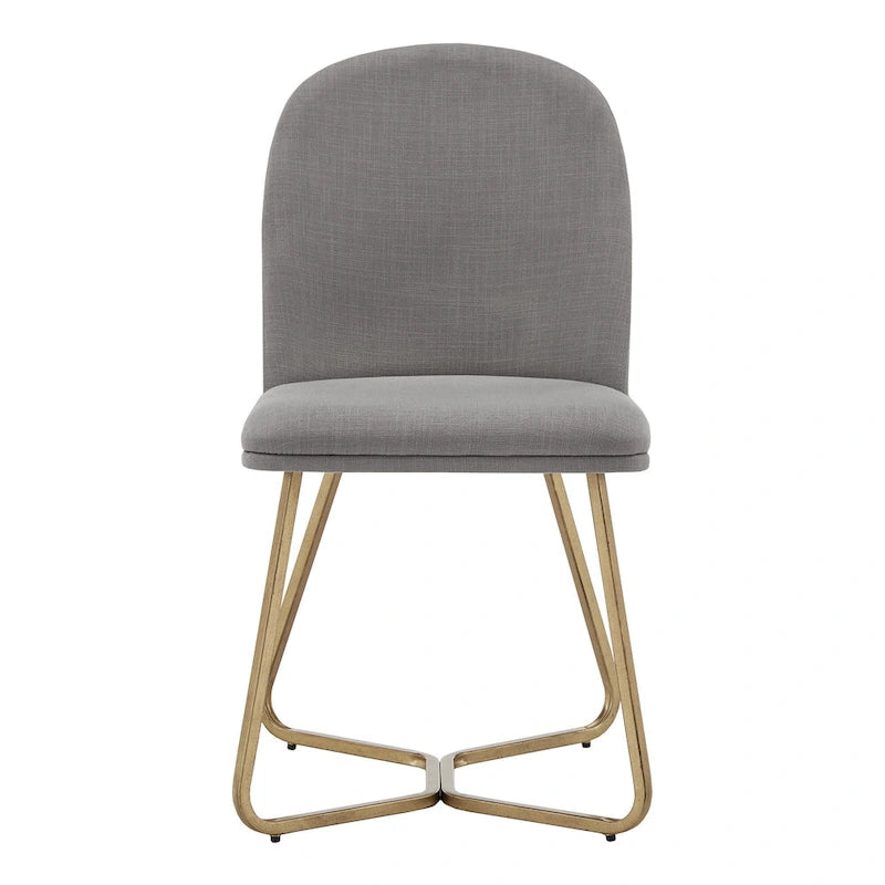Modern Gold Metal Dining Chairs