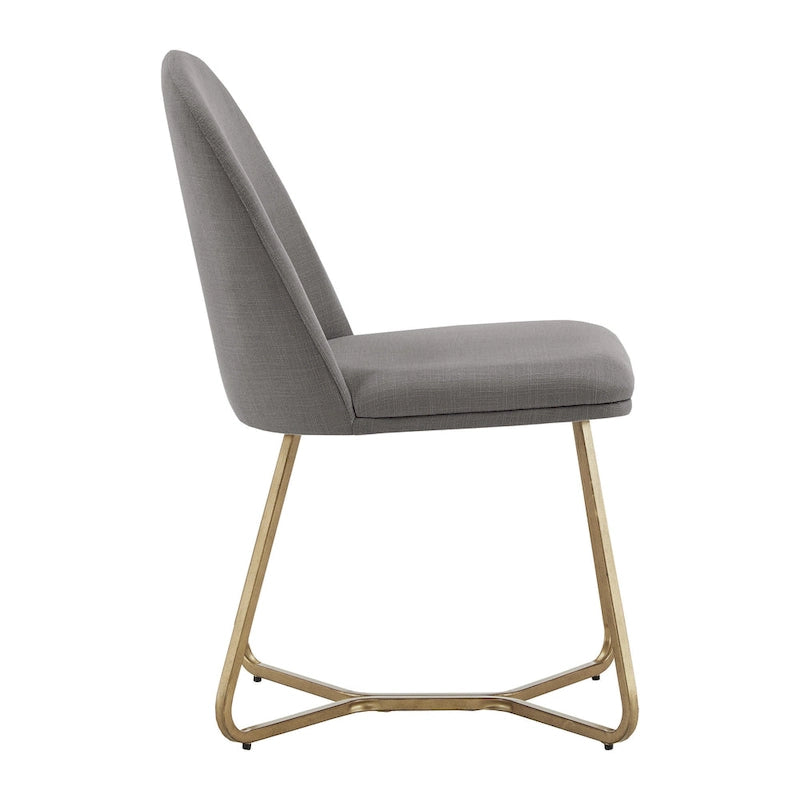 Modern Gold Metal Dining Chairs