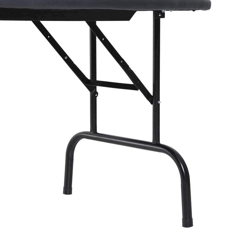 72 7 Player Foldable Half Poker Table - Blue/Black