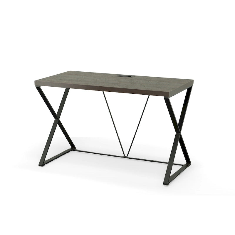 Computer Desk - Elm/Black