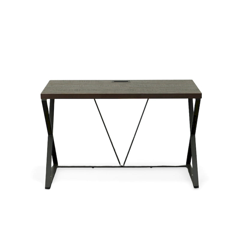Computer Desk - Elm/Black