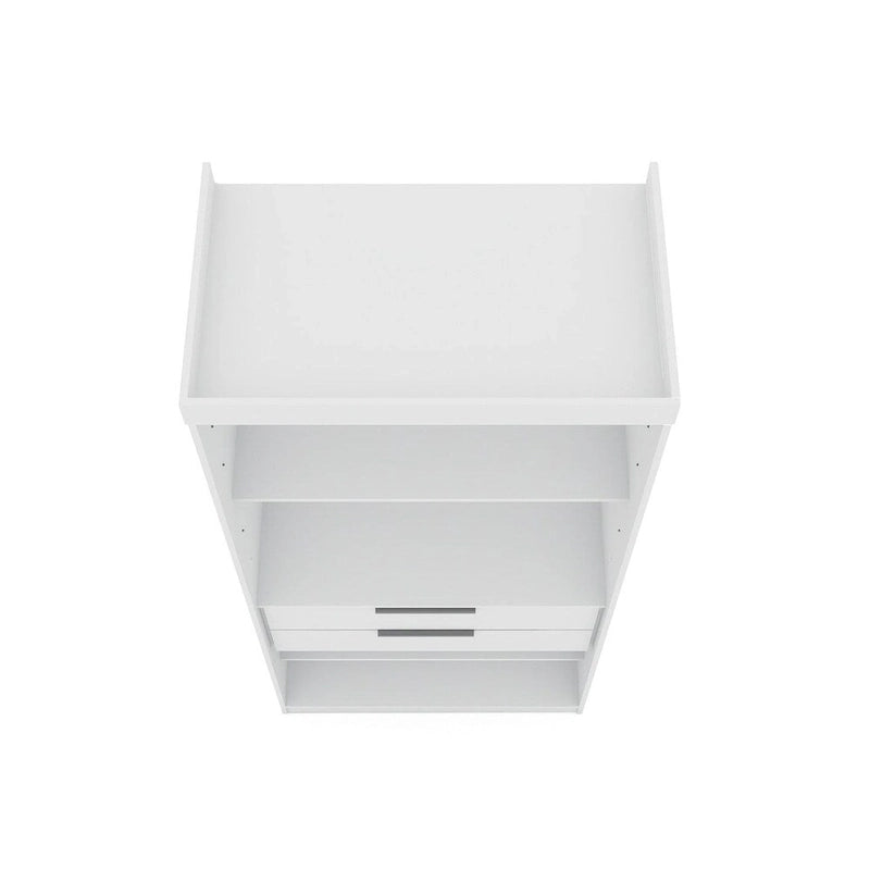 Open 3 Sectional Modem Wardrobe Closet with 6 Drawers