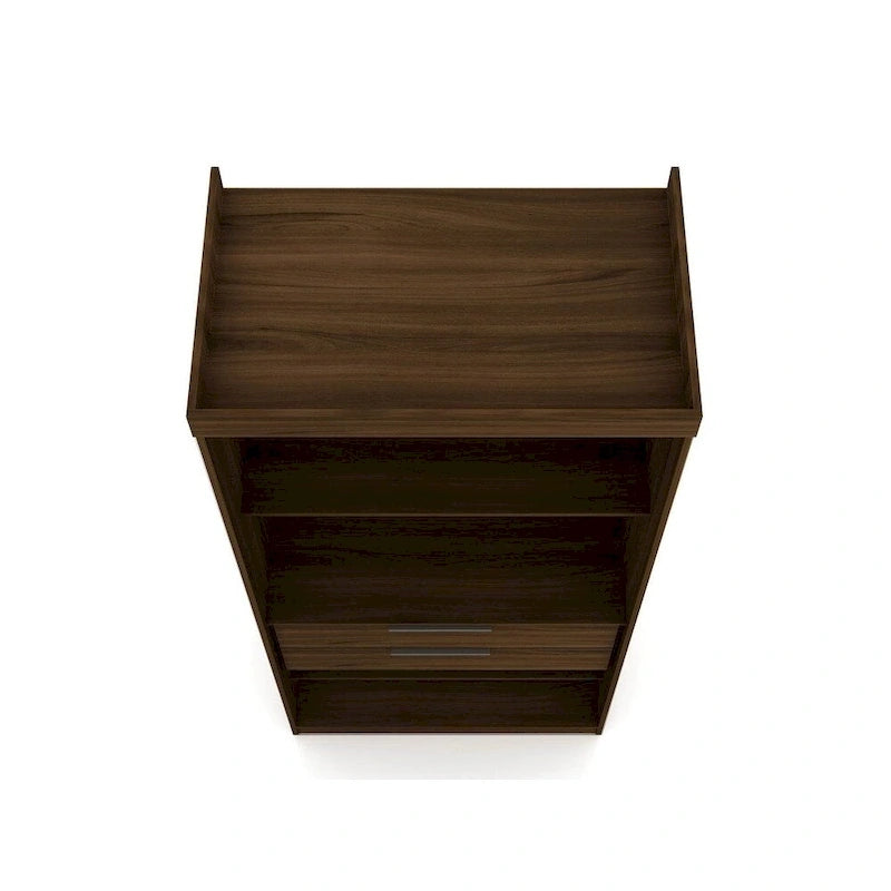 Open 3 Sectional Modem Wardrobe Closet with 6 Drawers