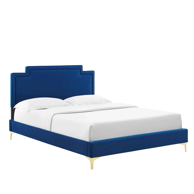 Velvet King Bed