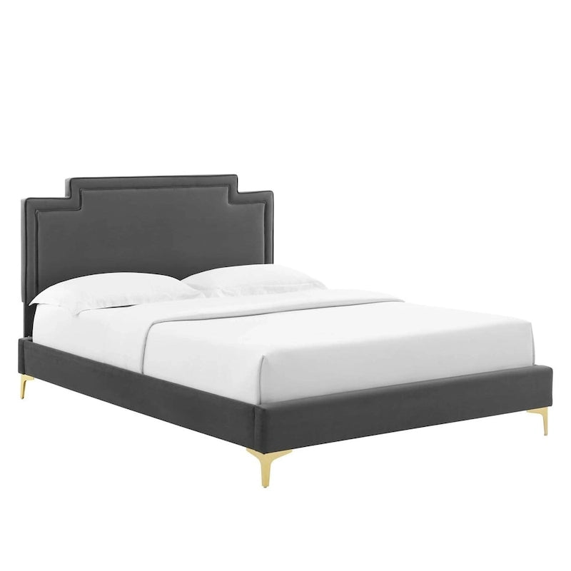 Velvet King Bed
