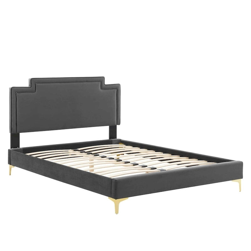 Velvet King Bed