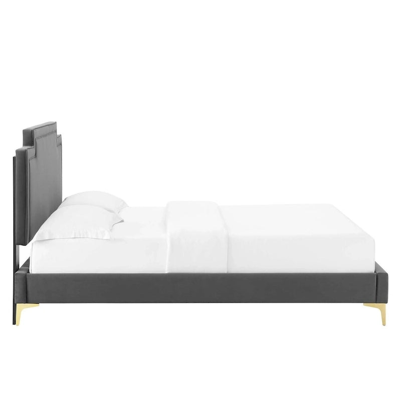Velvet King Bed