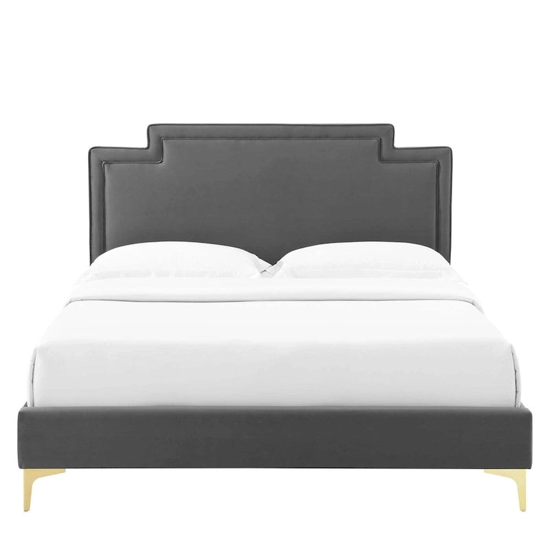Velvet King Bed
