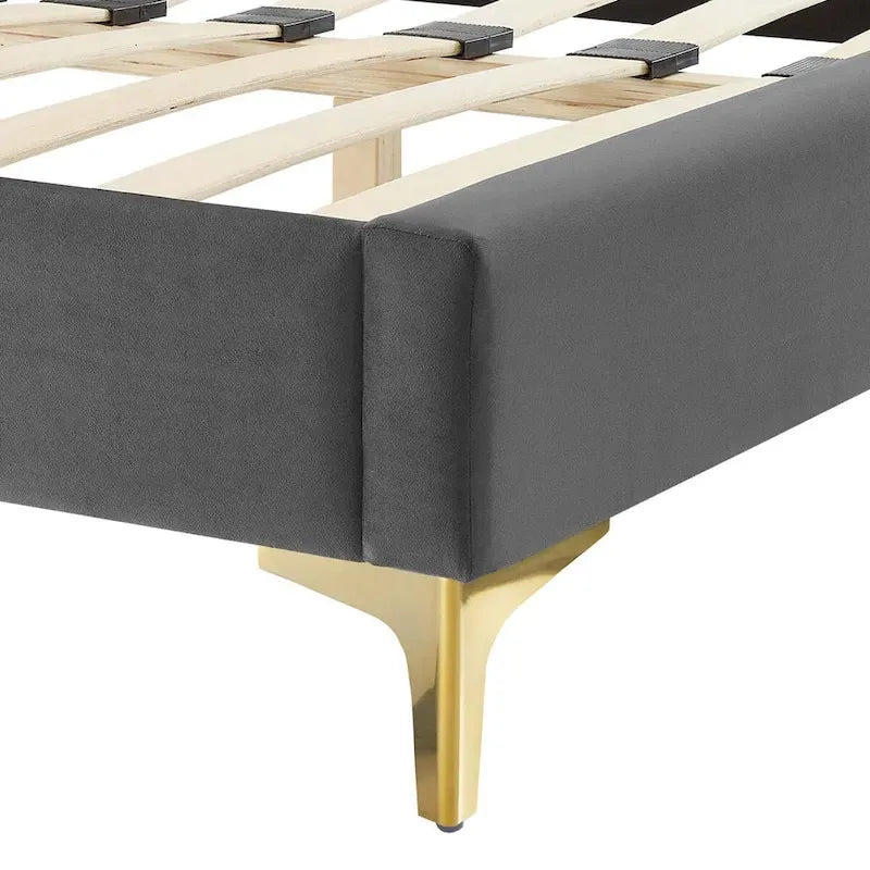 Velvet King Bed