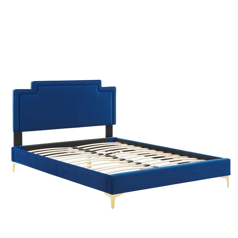 Velvet King Bed