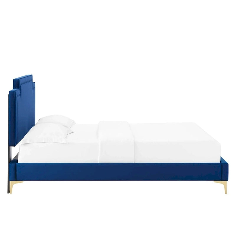 Velvet King Bed