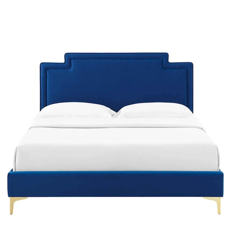 Velvet King Bed