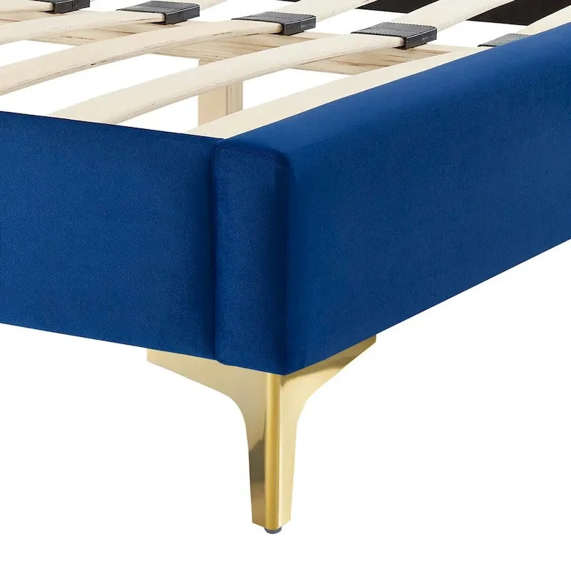 Velvet King Bed