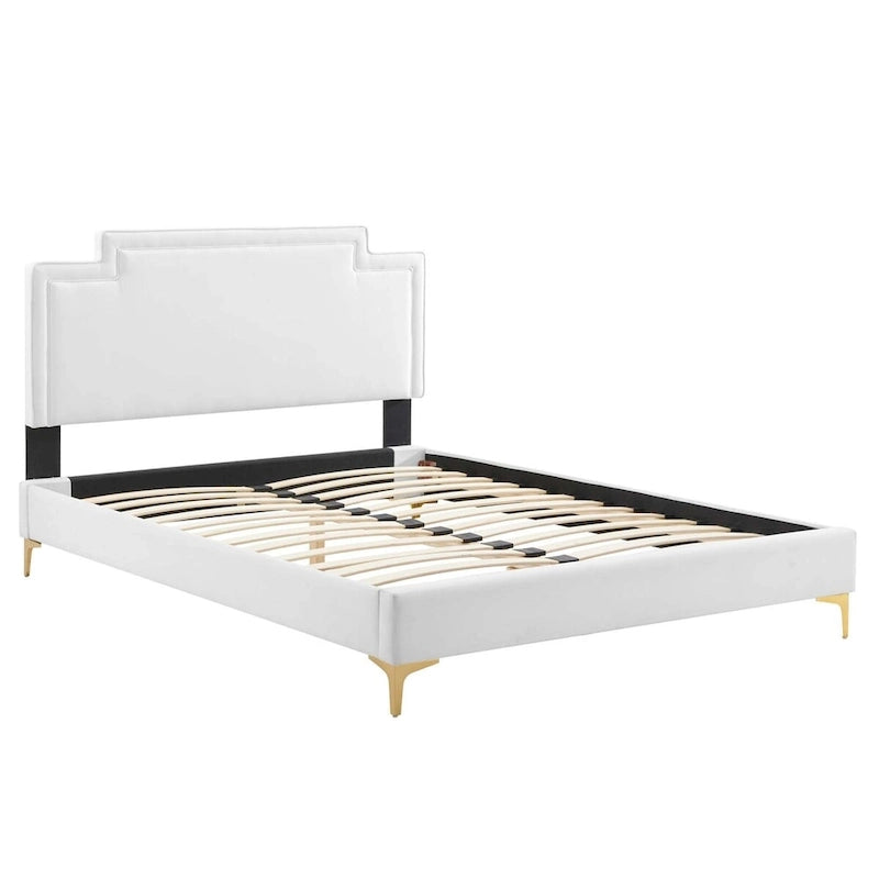 Velvet King Bed