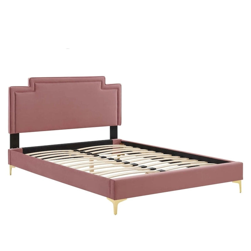 Velvet King Bed