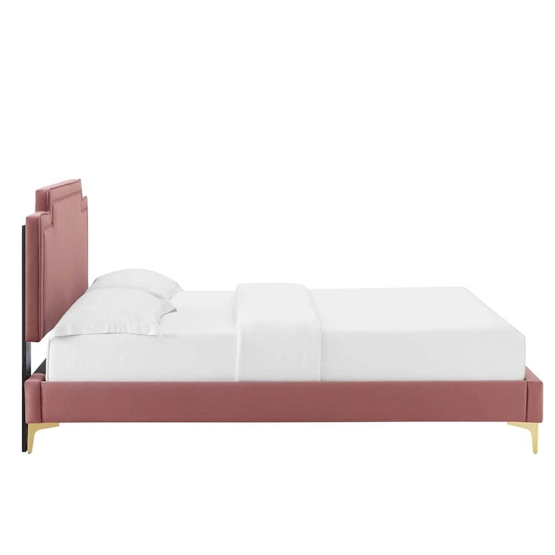 Velvet King Bed