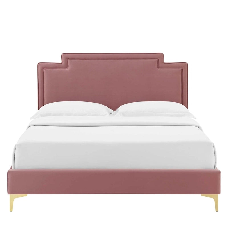 Velvet King Bed