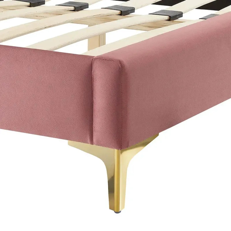 Velvet King Bed