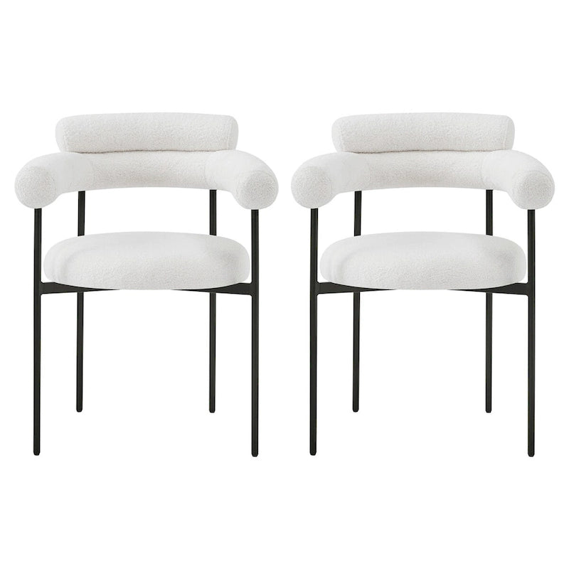 Upholstered-arm dining chair
